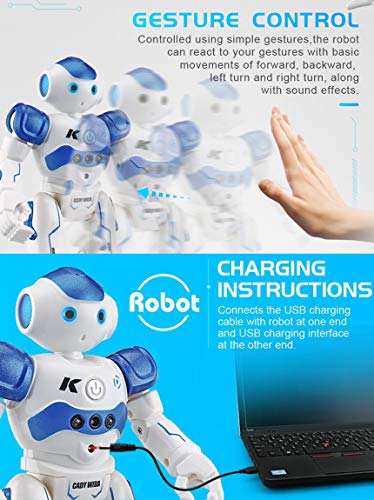 image for Eholder RC Remote Control Robot for Kids, Programmable Smart Robot Toy