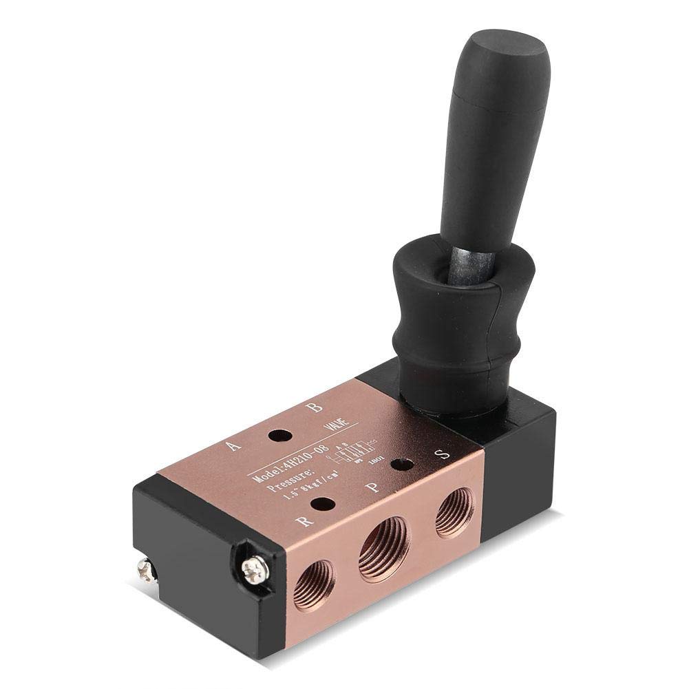 Valvola A Pedale Pneumatica Per Smontagomme – 5 Vie, In Lega Di Alluminio, Fori A 36 Mm – Ricambio Resistente
