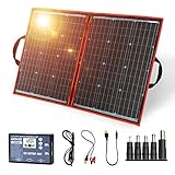 DOKIO 110W 18V Portable Solar Panel Kit Folding