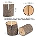 WOWOSS 30 Pcs Rustic Wood Place Card Holders Circular Table Numbers Holder Stand Wooden Bark Memo Holder Card Photo Picture Note Clip Holders for Wedding Party Table Number Sign