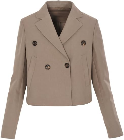 blazer marron femme
