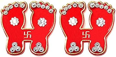 Handmade Diwali Stone Studded Goddess Laxmi Charan Pagla