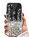 SunStory Designed for iPhone 11 Pro Max Case,Luxury Fashion with Moving Shiny Quicksand Glitter and Double Protection with PC Layer and TPU Bumper Case for iPhone 11 Pro Max 6.5 Phone (Silver)