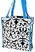 World Traveler Damask Print Collection Travel Tote Bag 12-inch