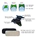 12-Pack Pocket Cloth Diapers +24 Inserts Bundle Set, Charcoal Bamboo, One Size 10-35Lb (Unisex-2)