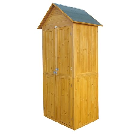 Habau 3101 Gartenschrank Spitzdach, 79 x 60 x 210 cm
