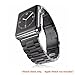 INFILAND for 42mm Band Series 1 Series 2, Stainless Steel Metal Replacement Strap Wrist Band for 42mm All Models, Black