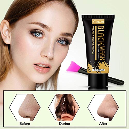 Nimiah Blackhead Remover Mask Activated Charcoal Peel Off Black Mask