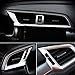 Rqing For Honda Civic 10th 2016 2017 2018 2019 Interior Front Center Air Condition Vent Outlet Cover Trims (Silver Paint)