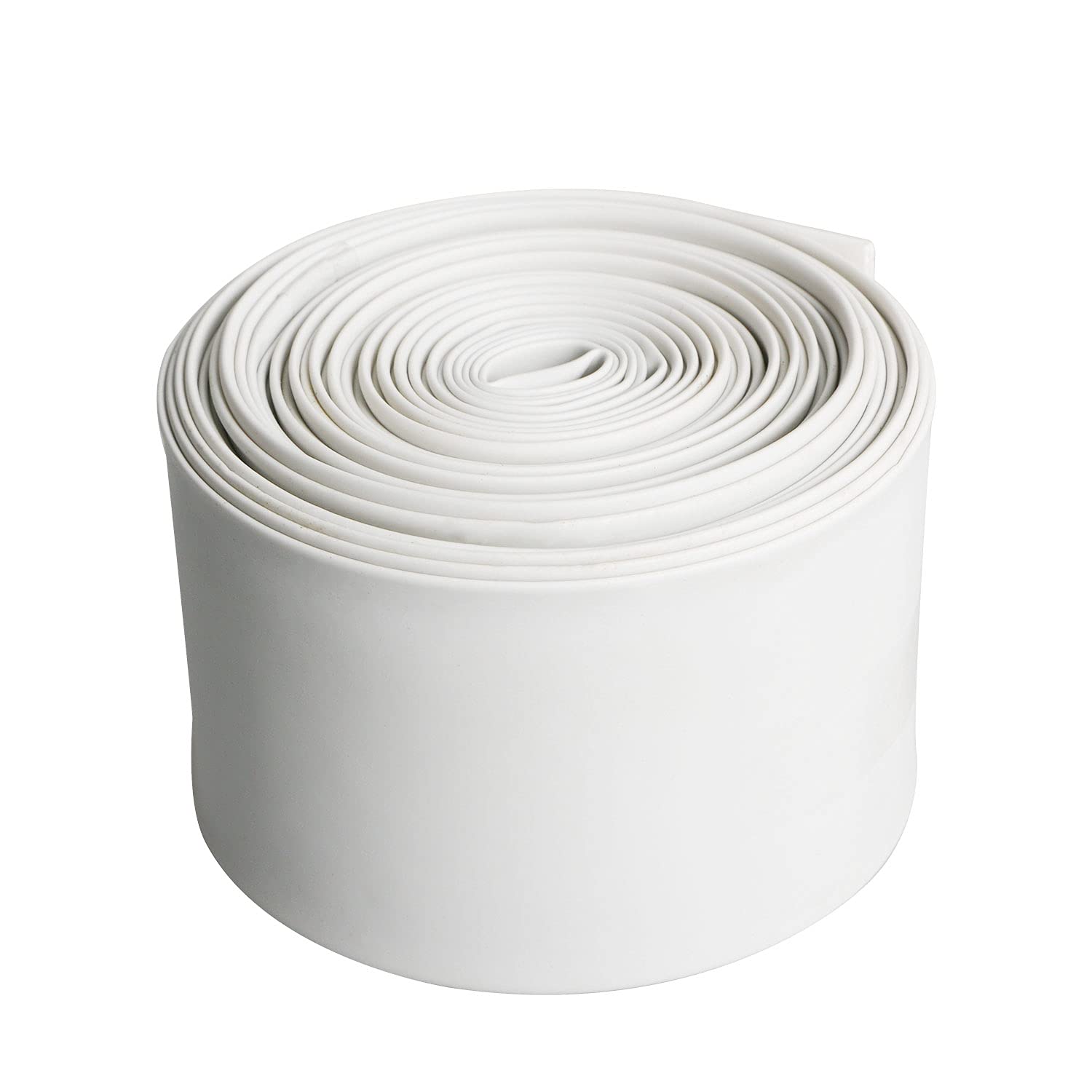 Aoje-Link 30mm ID White Heat Shrink Tubing Shrinkable Tube 5M(16.4Ft) 1pcs