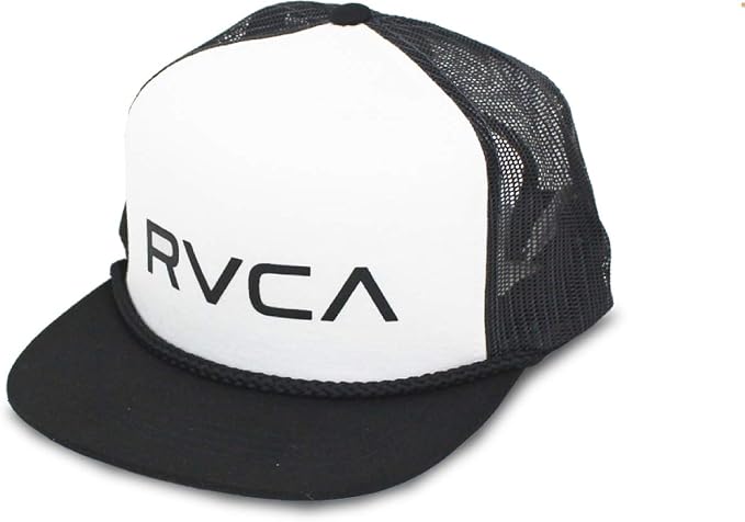 Amazon ルーカ Rvca Foamy Trucker メッシュキャップ Ba041 923 Bkw Black White キャップ 通販