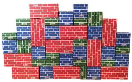 Mondo Bloxx 40 Piece Brick Block Set USA Made (Assorted Sizes) by Mondo Bloxx