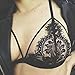Bra Top,BeautyVan Women Hollow Translucent Sheer Lace Strap Lingerie Bra Top Bustier (L, Black)