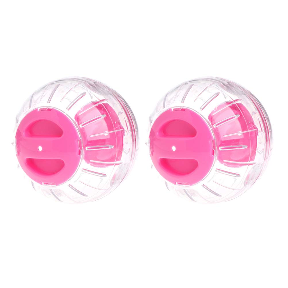 POPETPOP 2Pcs Hamster Exercise Wheels Running Ball Run Exercise Ball Run-About Mini Ball for Small Animal Pet