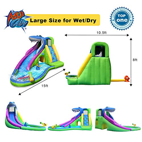 5 ACTION+AIR+Inflatable+Waterslide+Playground