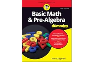 Basic Math & Pre-Algebra For Dummies (For Dummies (Lifestyle))