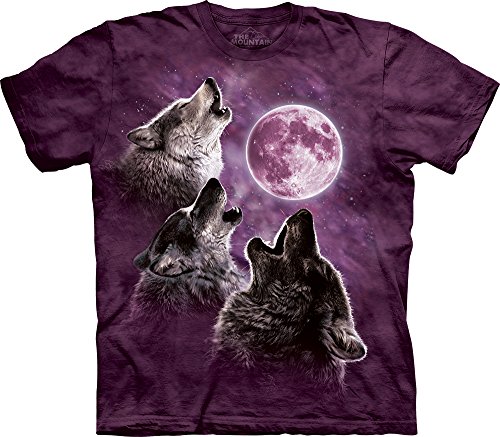 The mountain men s three wolf moon short sleeve tee, pu…