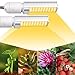 LED Grow Light Bulbs 2 Pack, KINGBO 15000Lux Full Spectrum Grow Lamp for Indoor Garden Plants Seedling Growing, Not Compatible with 5V/12V USB Base with Timer