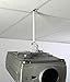 ALZO Short Suspended Drop Ceiling Video Projector Mount with Scissor Clamp for T-Bar Attachment with 10 Inch Drop