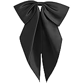 Gsyziux Satin Bow Ties for Women Men, Adjustable Big Womens Bowtie Pre-tied Large Bowties Cosplay Party Date Casual