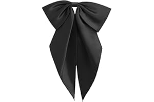 Gsyziux Satin Bow Ties for Women Men, Adjustable Big Womens Bowtie Pre-tied Large Bowties Cosplay Party Date Casual