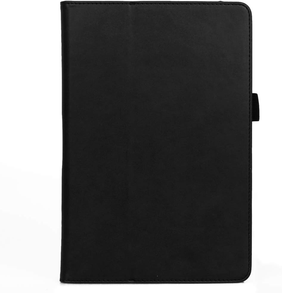 for Huawei MediaPad M5 Lite 10.1 Case, PU Leather Flip Stander Hand Strap Cover-Black
