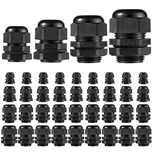 PENGLIN Cable Glands NPT Nylon Cable Connector, Strain Relief Cord ...