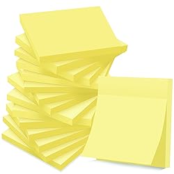 (16 Pack) Sticky Notes 3x3 in Canary Yellow, Clean
