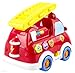 WolVol Cute Mini Electric Fire Truck Toy with Lights and Sirens, Moves around on its own, Talks and Teaches, English and Spanish Settings (can turn off the sounds while in action)