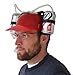 Fairly Odd Novelties Beer Soda Guzzler Helmet Drinking Party Hat, Red
