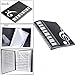WOGOD Music Sheet File Paper Documents Storage Folder Holder Plastic.A4 Size,40 Pockets (1Black+1Transparent)