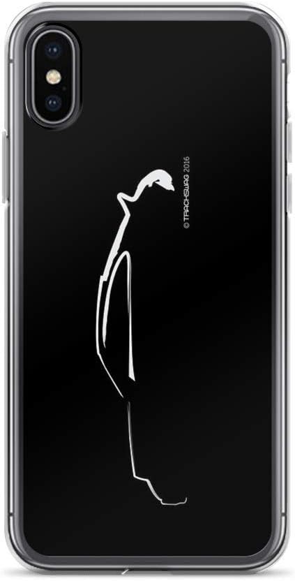 KEREE iPhone XR Pure Clear Case Cases Cover Profile Silhouette Porsche 911RS - White