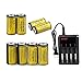 FlashDealer CR123A Battery, 1800 mAh 3.7 Rechargeable Battery For Flashlight