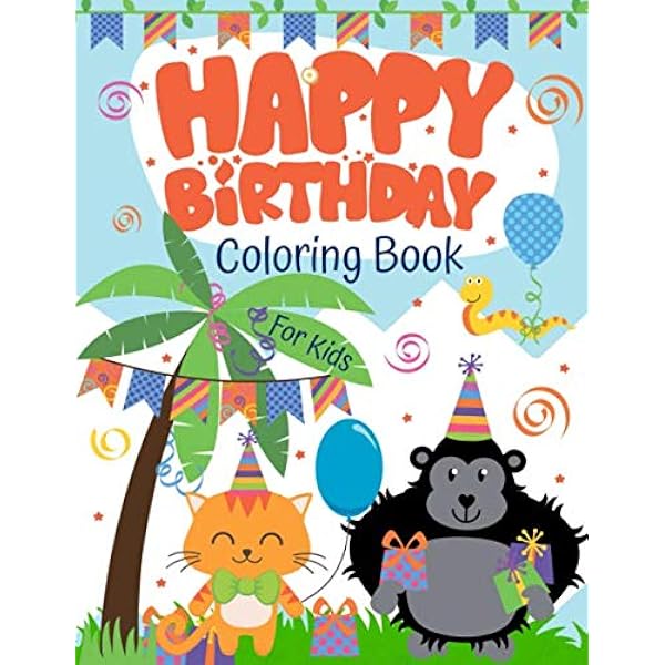 Custom Birthday party coloring books | Customizable coloring book party favors | Personalized ...