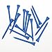Crestgolf Golf Tee 2-3/4 inch Deluxe Tee Pack of 100 (Blue)