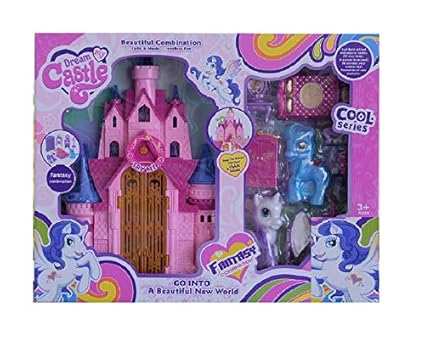 Sanyal My Dream Mini Beauty Castle Play Set Music and Beautiful LightsBattery Operated -Multicolored