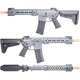 Evike x 6mmProShop SAI Gry M4 Airsoft Gun AEG Rifle Package | Battery and Charger Package