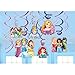 Princess Dream Big Birthday Party Decorations Supplies Pack | Straws, Table Decorating Kit, Hanging Swirls, and Banner | Celebrate Your Princess with Belle, Ariel, Rapunzel, and Cinderella!