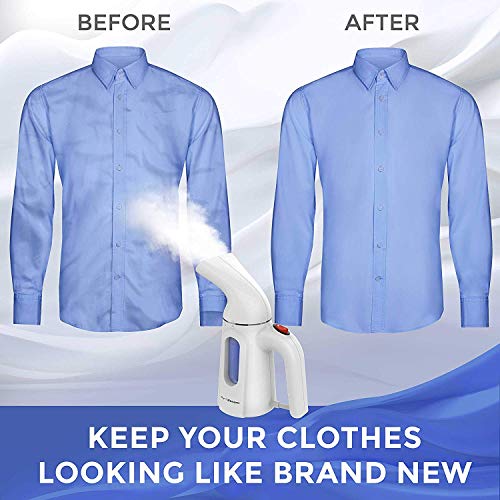 PurSteam Travel Steamer for Clothes. Highest Quality, Fastest Heating InfaTherm Technology , 8-in-1, Wrinkle Remover- Clean- Sterilize-Refresh- Treat-, Auto Off - Thumbnail 4