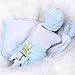 Dirance 22 Inches Lifelike Reborn Doll Sleeping Soft Silicone Full Body Realistic Look Real Boy Doll Vinyl Reallike Newborn Baby Doll Outfit, Kids Gift for Ages 3+,Under 100 Dollars (Multicolor)