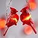 Impress Life Christmas Cardinal Decorative String Lights, 3D Red Bird Themed Battery Operated 10 ft 20 LEDs with Remote for DIY Home New Year Party, Holiday Wedding, Bedroom, House Decoration