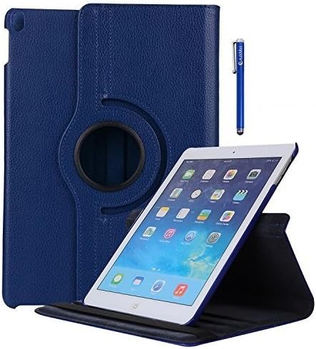 iPad Pro 10.5 Case - 360 Degree Rotating Stand Protective Cover with Meijie Sleep / Wake Feature for Apple iPad Pro 10.5-Inch 2017 Model A1701/A1709 Retina Display (Navy Blue)