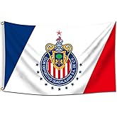 Eksent Chivas fans Guadalajara Banner Mexico Futbol Soccer Bandera La Flag Banner 3x5ft Man Cave Decor