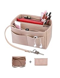 S-ZONE - Bolsa organizada de fieltro para mujer