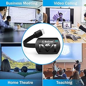 4K WiFi Display Dongle, HDMI TV Wireless Display Receiver, Supporto Miracast Airplay DLNA per Chrome Home/Android… - immagine 7