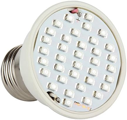 LED grow light bulb 6W, Dimgogo Newest LED Grow Lamp with Cover, Full Spectrum E27 Led Grow Light Bulb UV IR For Indoor Plant Growing AC85-265V