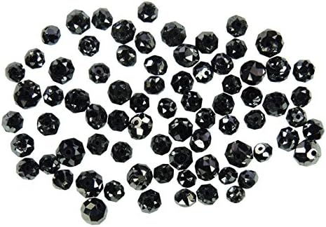 Natura Loose Diamond Round Drilled Beads Black Color 2.10 to 2.50 MM 10 Pcs scoop Q157-2