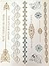 10 Sheets Modern Boho Metallic Tattoos Flash Gold/Silver Ultimate Collection