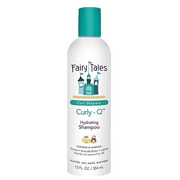 FAIRY TALES CURLY Q HYDRATING SHAMPOO FOR CURLY AND MULTI-CULTURAL HAIR – PARABEN, SULFATE, GLUTEN AND NUT FREE – 12 OZ