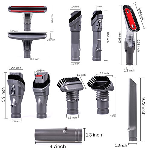 KEEPOW 7 Pack Vacuum Attachments Replacement for Dyson Vacuum Cleaner
